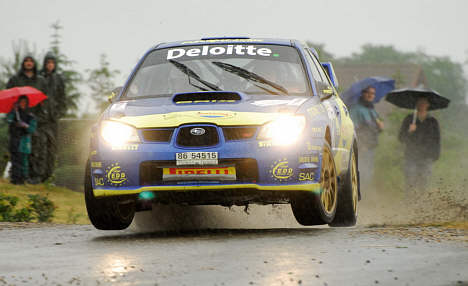 Christian Jensen ligger på andenpladsen i sin Subaru Impreza N12b, når tredje løb til danmarksmesterskabet starter på lørdag på Bornholm.